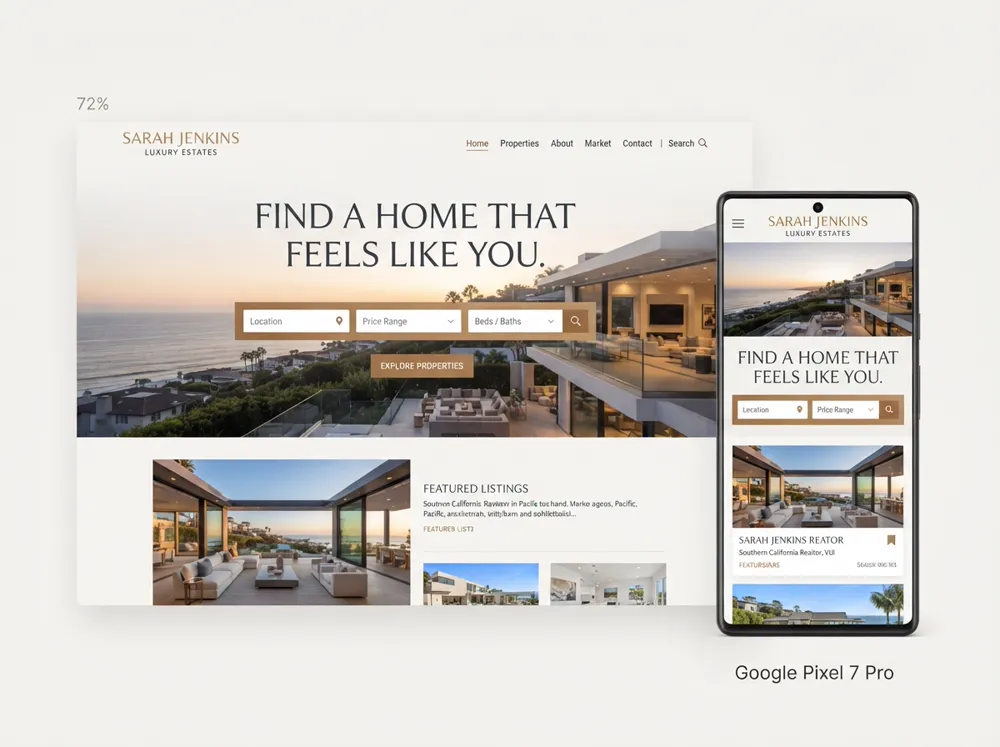 Agent Essential website concept screenshot